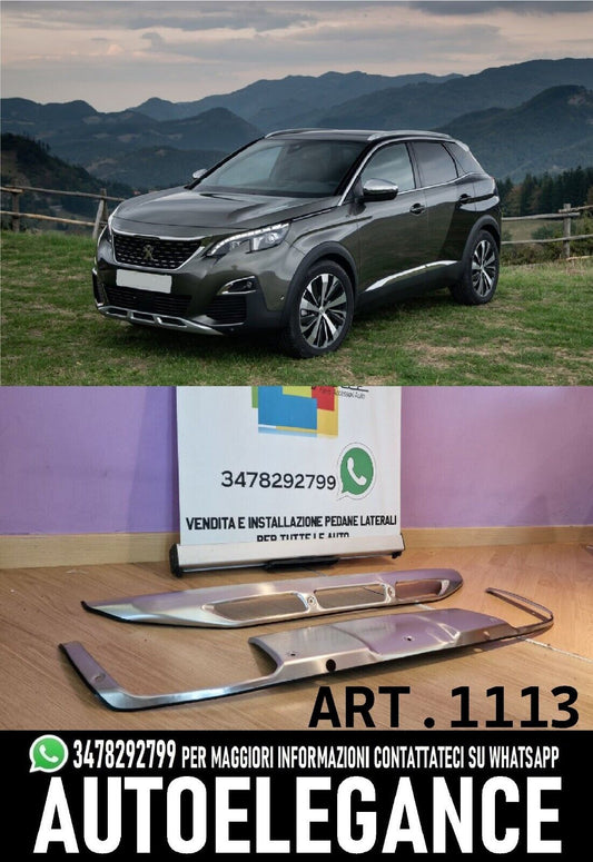 KIT ADATTO PER PEUGEOT 3008 2016+ DESIGN SPORTIVO (ANTERIORE + POSTERIORE) 1113