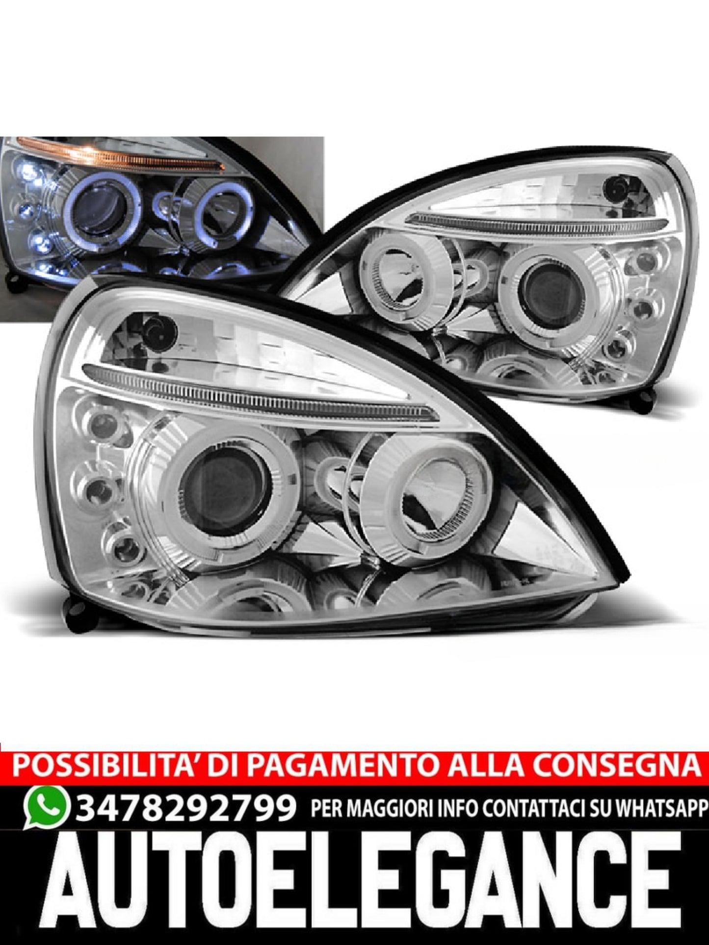 FARI ANGEL EYES CROMATI ADATTI PER RENAULT CLIO II 06.01-09.05