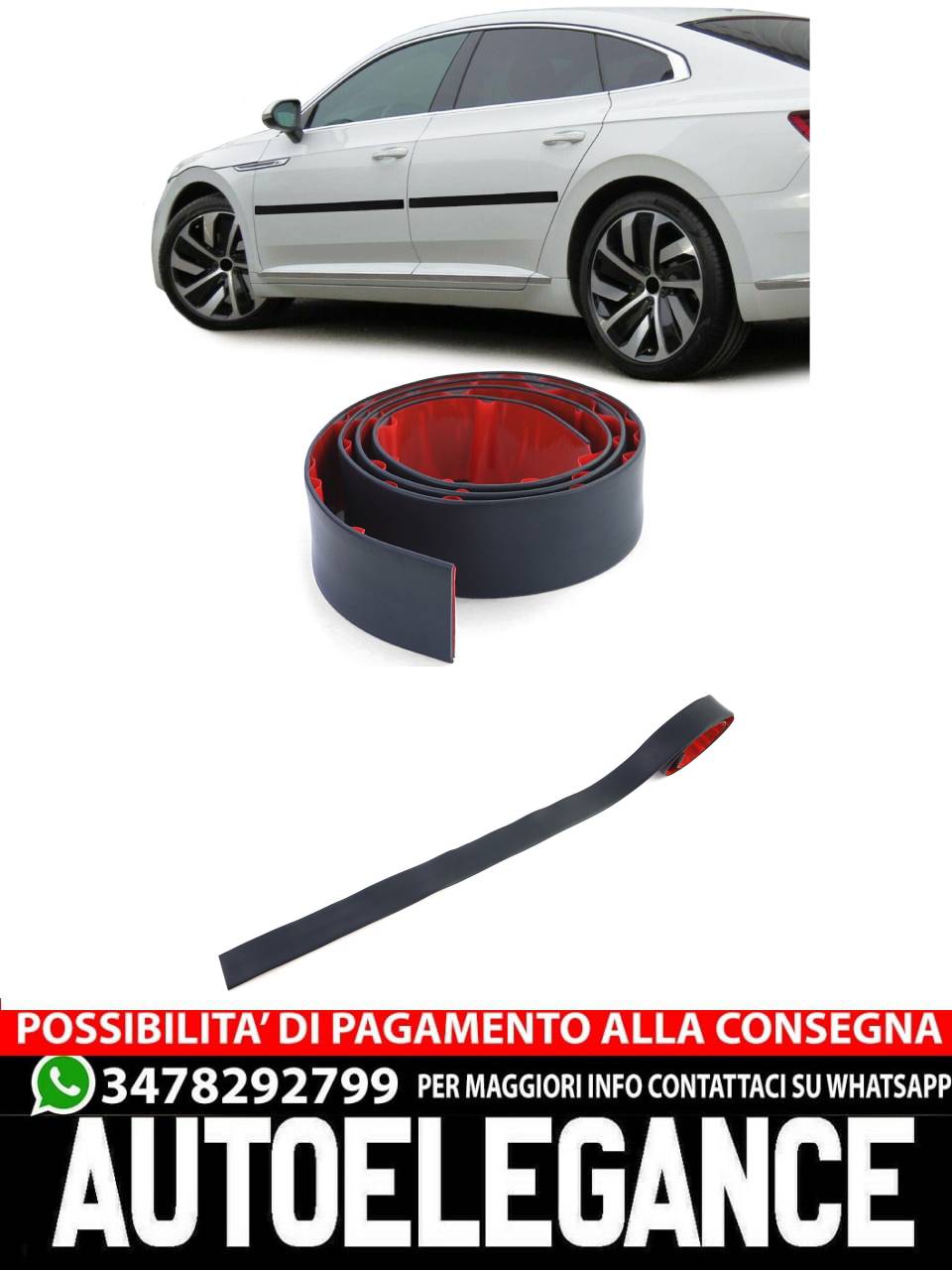 Universal gluing door body side protection strip