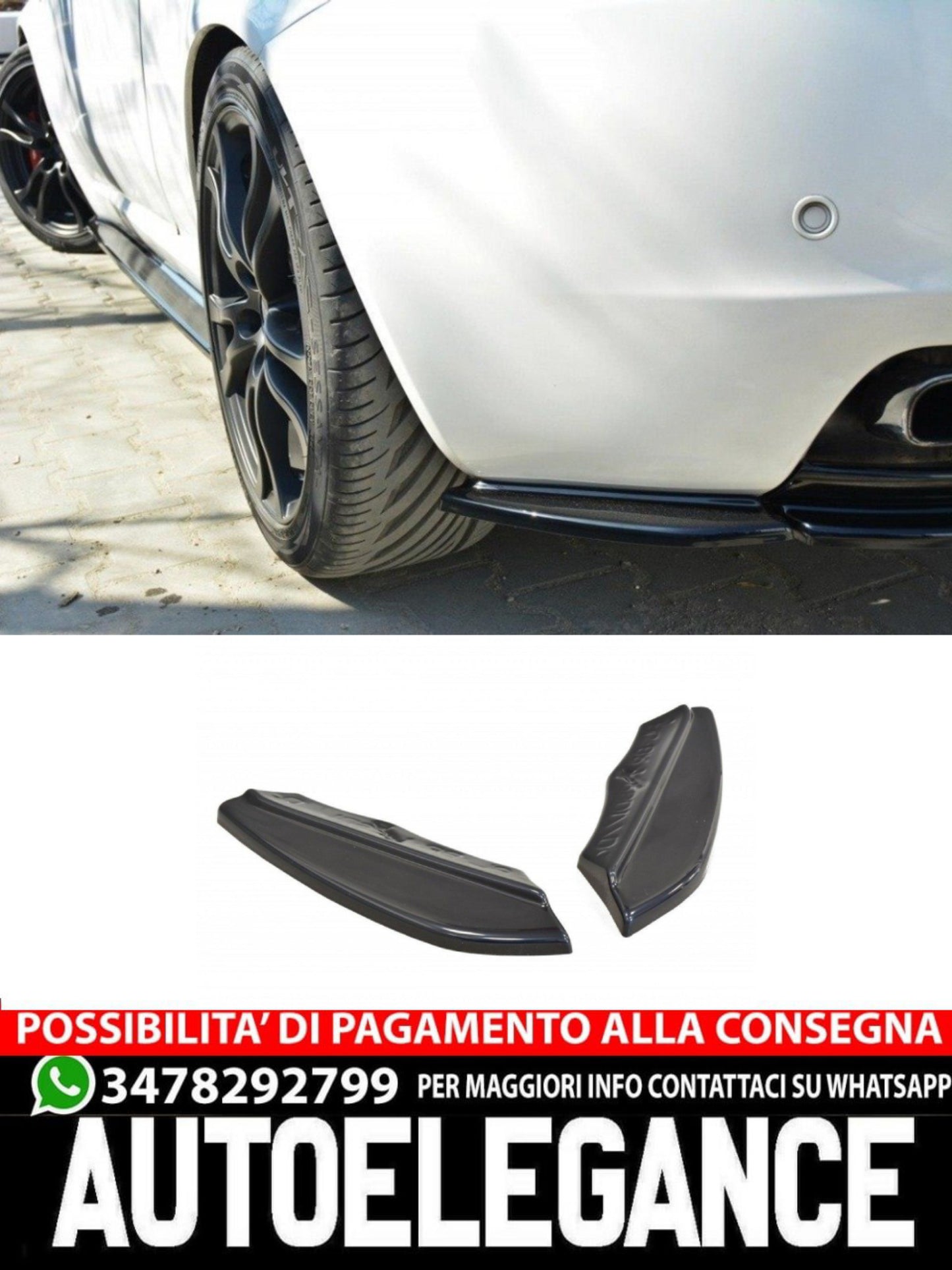 SPLITTER LATERALE POSTERIORE ADATTO COMPATIBILE PER ALFA ROMEO BRERA 2005-2010