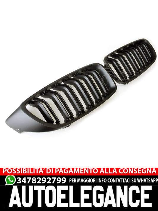 SUITABLE FOR BMW 4 SERIES F32 RADIATOR GRILLE DOUBLE BRIDGE MATT BLACK