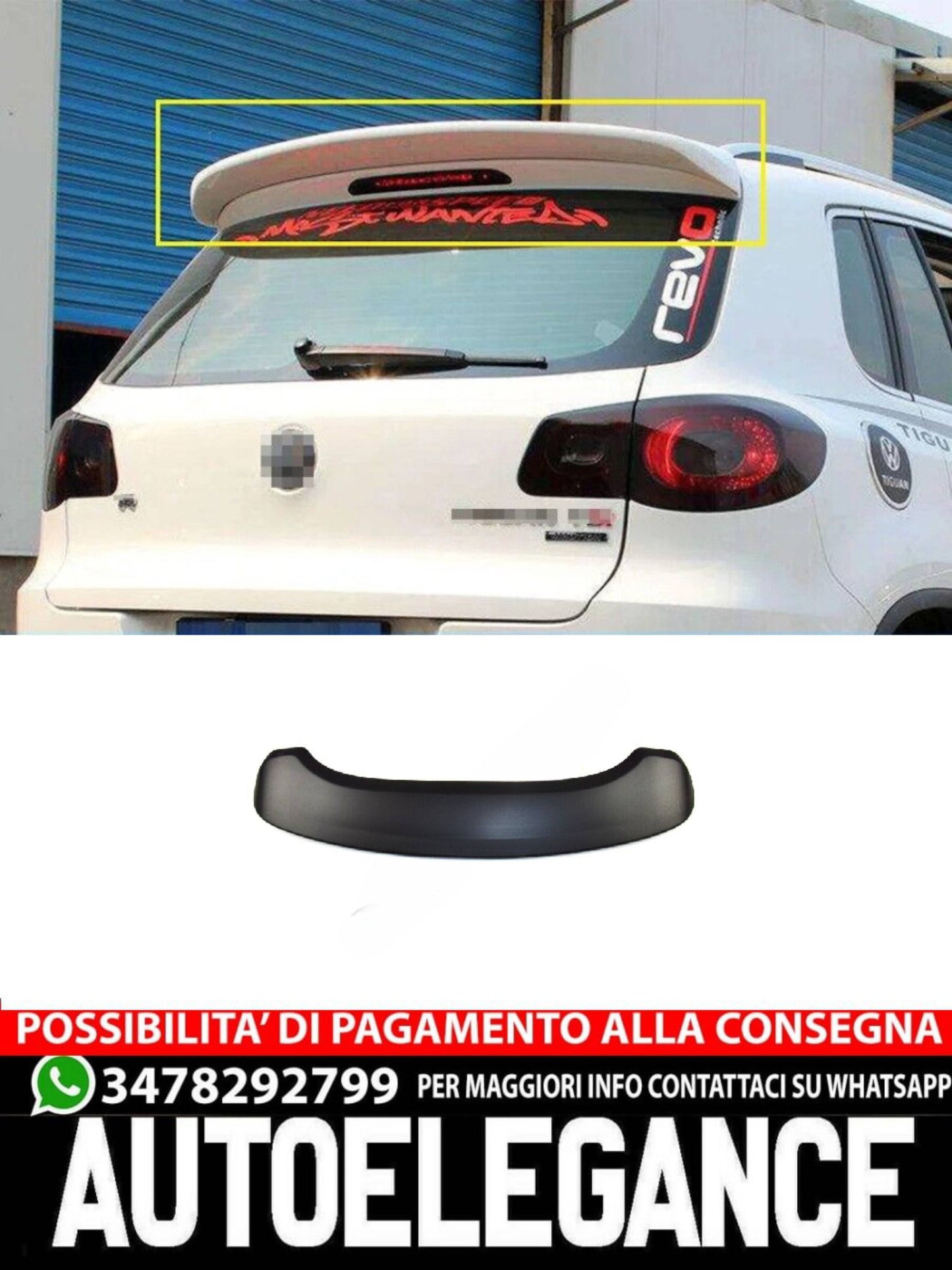 SPOILER adatto per VW TIGUAN 2007-2016