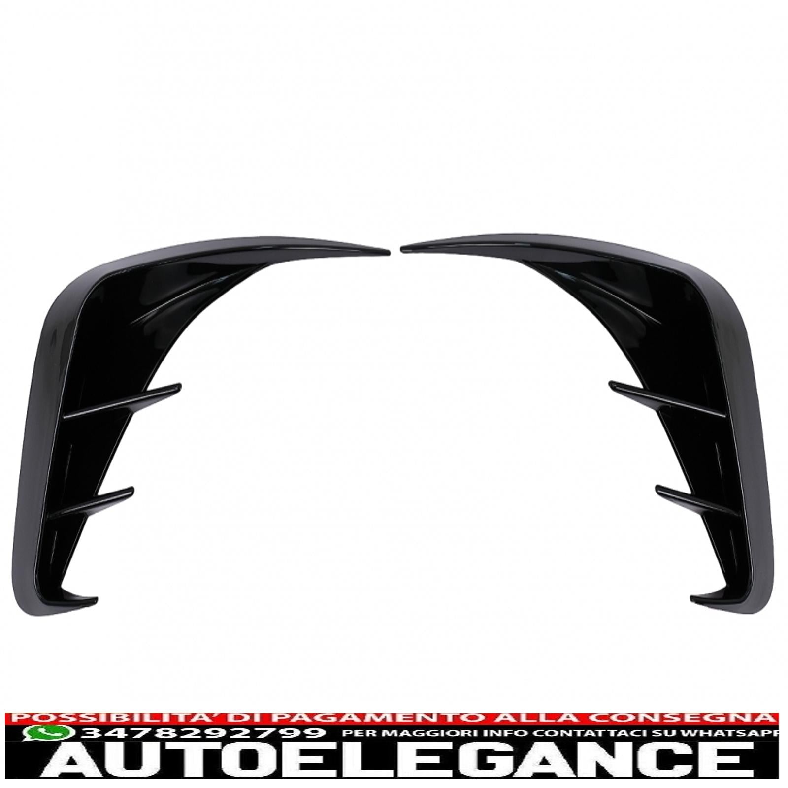 alette paraurti posteriori alette laterali flic adatte per bmw serie 3 g20 g21 g28 m-sport (2018-up) nero pianoforte AUTOELEGANCERICAMBI