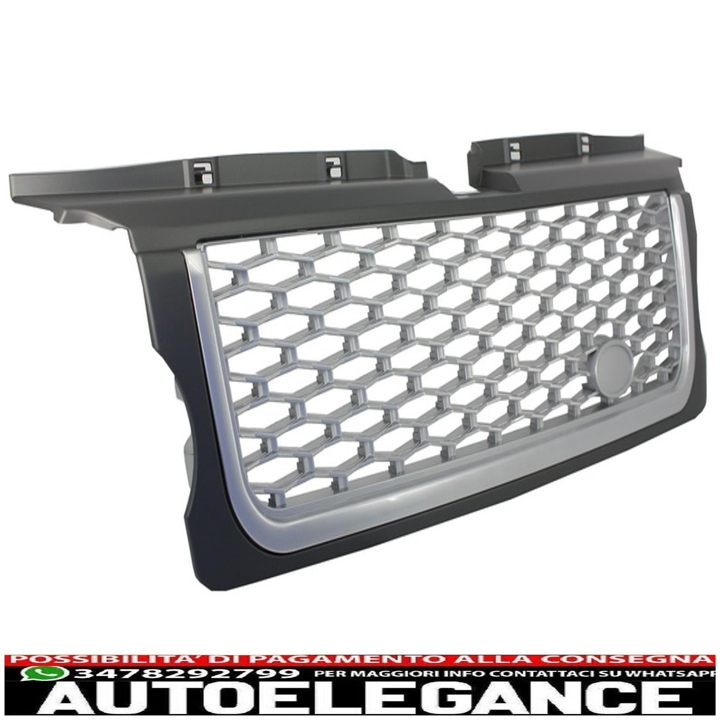 central grille and side vents group suitable for land rover sport l320 (2005-2008) autobiography look silver edition