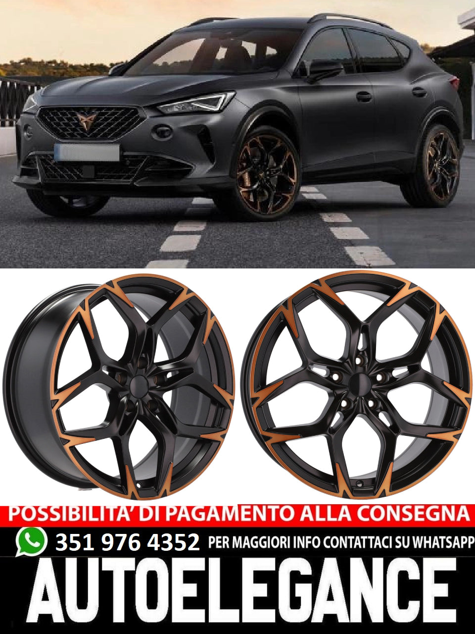 ALLOY WHEEL 18" Suitable for AUDI CUPRA FORD SEAT SKODA VW 