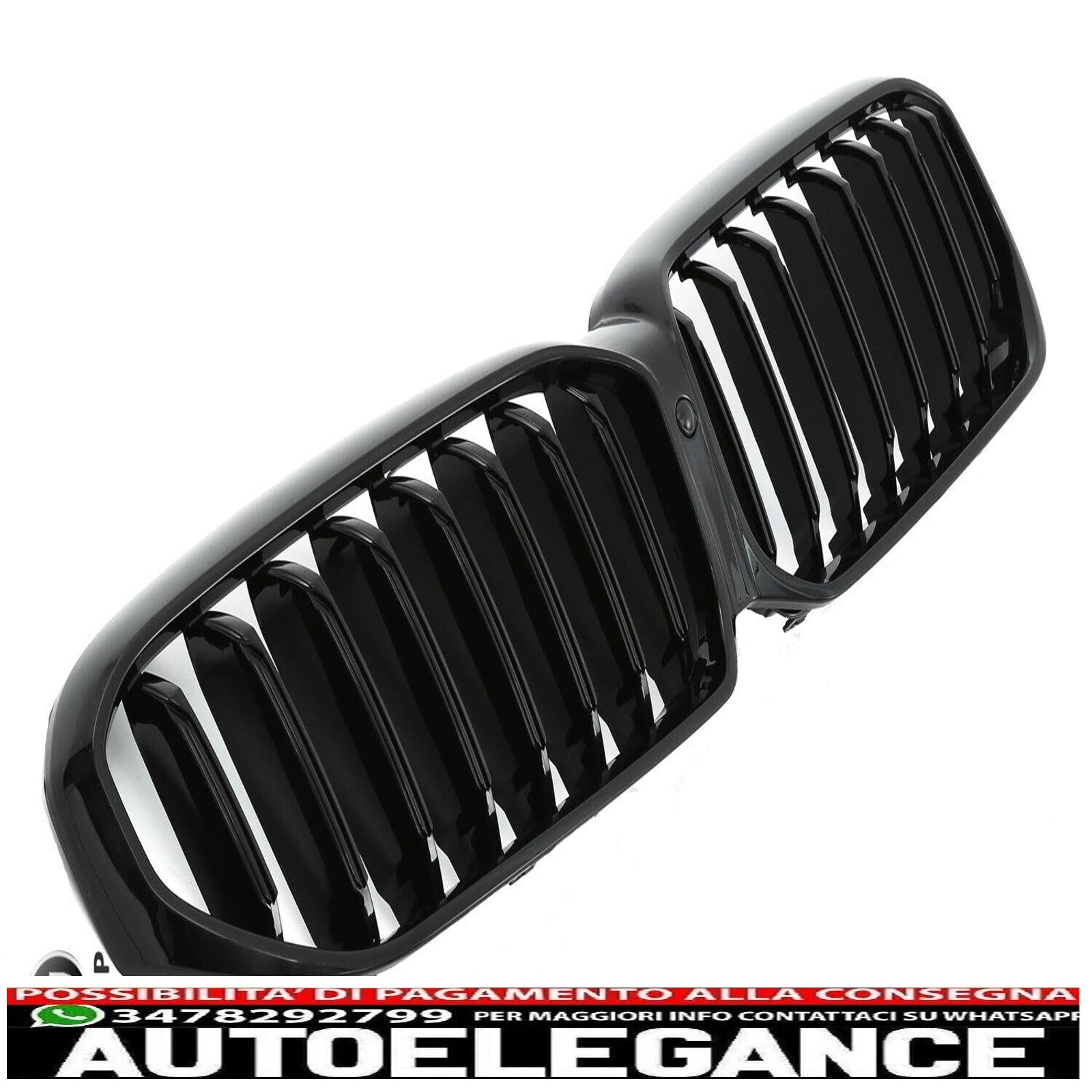 Adatto alla griglia del radiatore sportiva BMW Serie 5 G30 G31 LCI nero lucido AUTOELEGANCERICAMBI