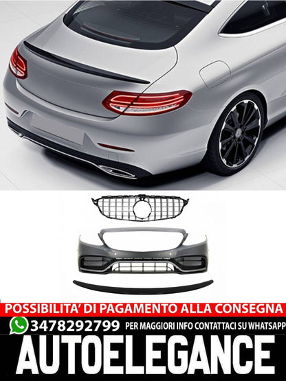 Front Bumper Grille Fit For Mercedes C-Class W205 S205 2014-2018