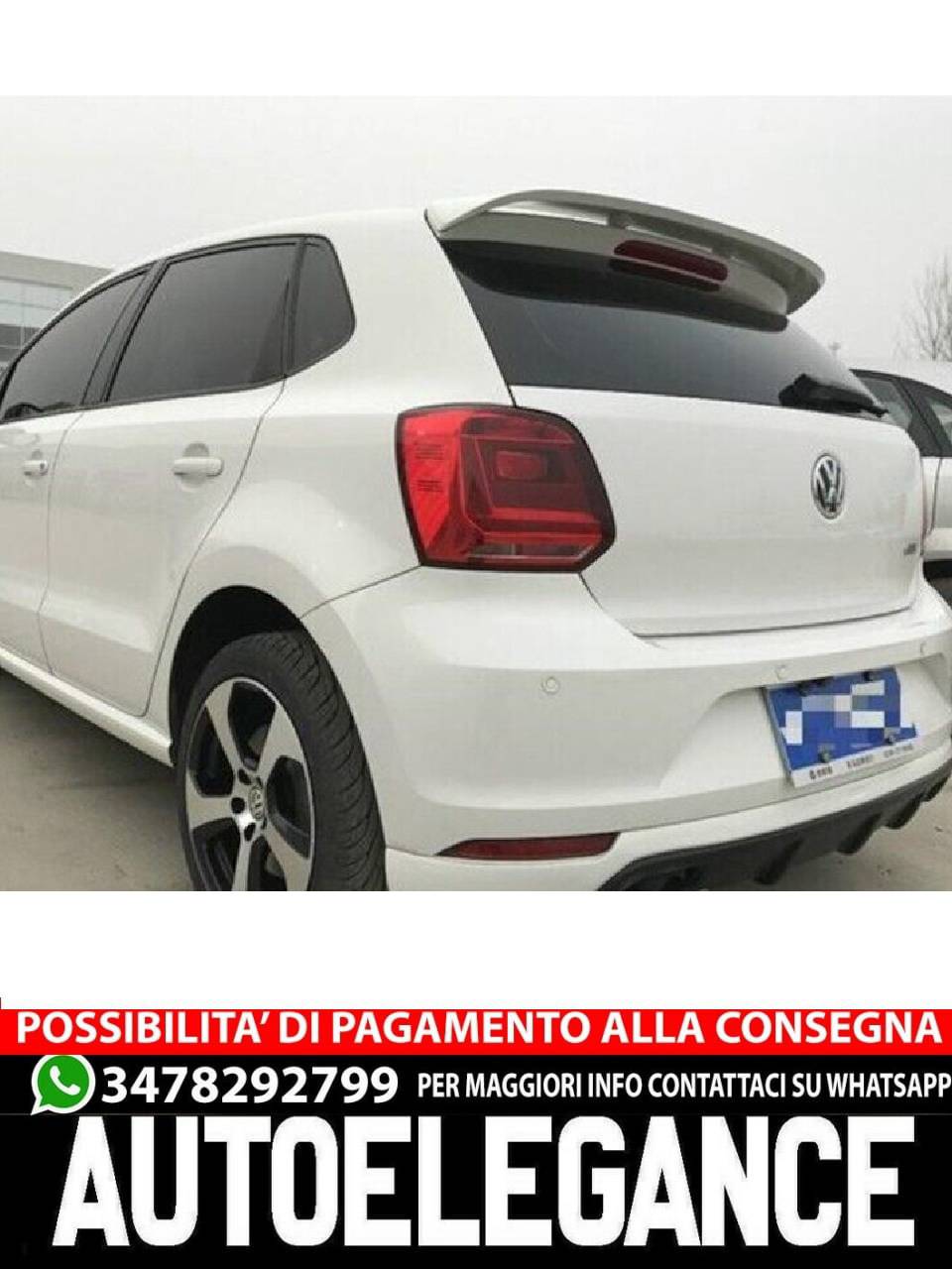 SPOILER adatto perVW Polo MK5 2009-2017