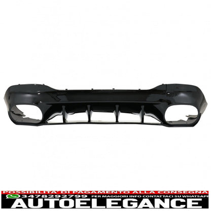 diffusore posteriore e terminali di scarico argento adatti per mercedes cla x118 shooting Brake c118 coupe sport line (2019-up) design cla35