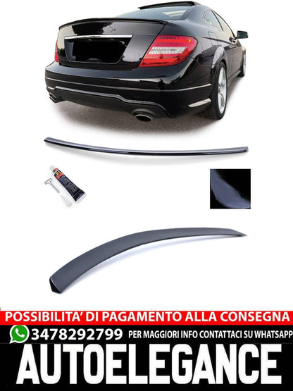 Labbro spoiler posteriore sportivo lucido per Mercedes classe C C204 coupé 11-14