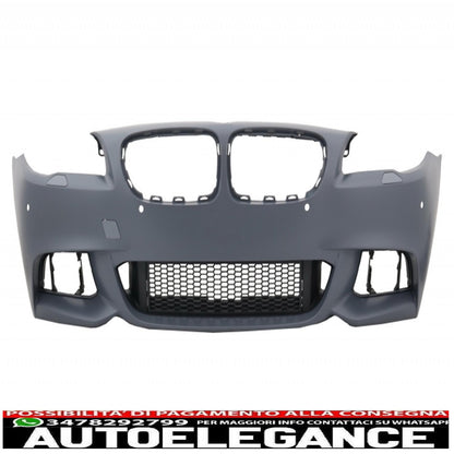 front bumper with spoiler suitable for bmw 5 series f10 f11 (2010-2017) m-performance sport m550 design