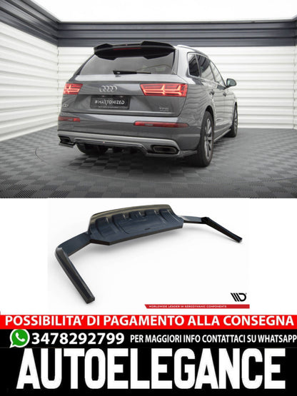 SPLITTER POSTERIORE CENTRALE (CON BARRE VERTICALI) AUDI Q7 MK2  (2015-2019)