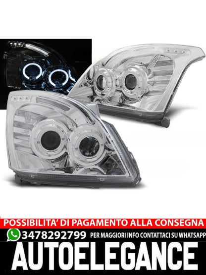 FARI PER TOYOTA LAND CRUISER 120 03-09 ANGEL EYES CROMATI