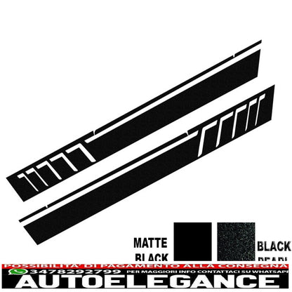 decalcomanie laterali adesivo in vinile nero adatto per mercedes classe g w463 (1989-2017) nero perla a-design
