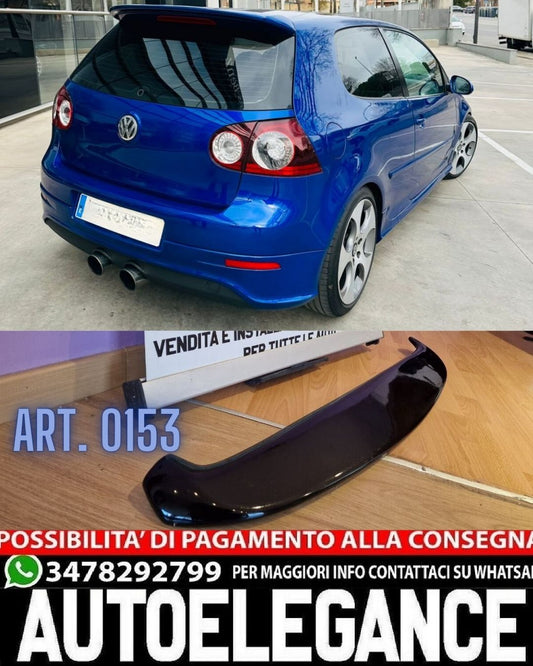 SPOILER POSTERIORE ADATTO PER VW GOLF 5 V 2003-2008 NERO LUCIDO LOOK GTI