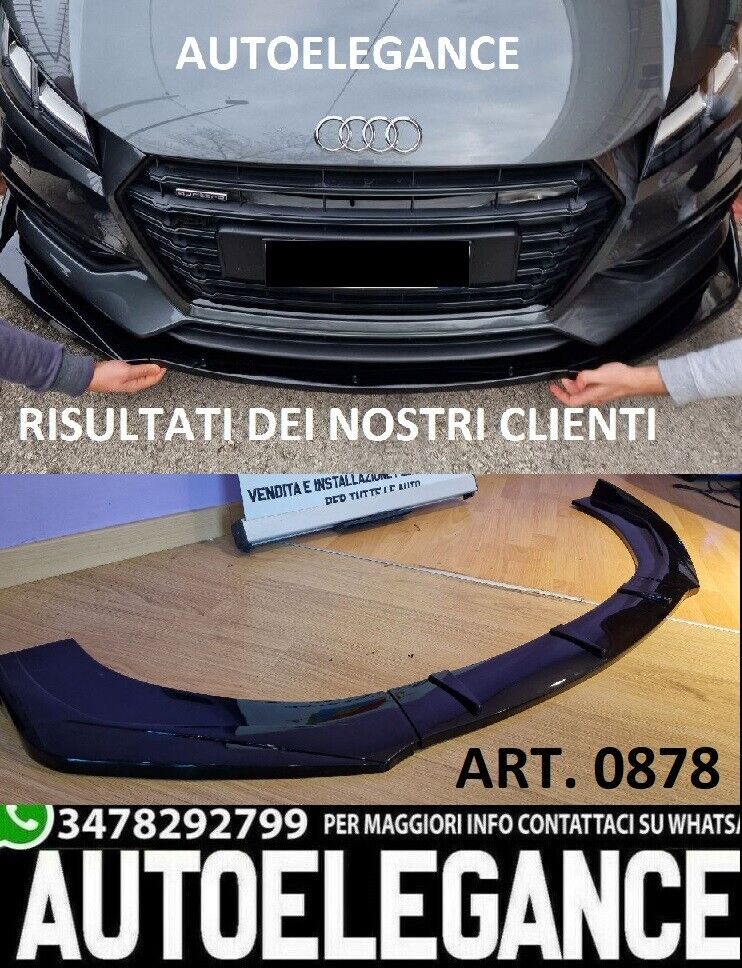 💎SPLITTER UNDER FRONT BUMPER AUDI TT 8J SPORT ABS SPOILER RSTT💎 