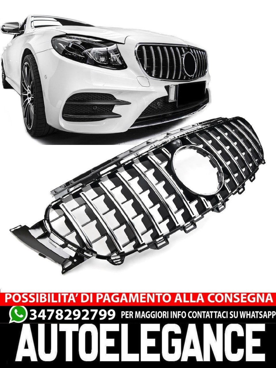 Griglia sportiva per Mercedes W213 C238 E E63 PANAMERICANA GT AMG