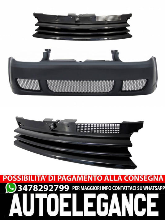 Front Bumper &amp; Grille Without Badge Suitable For VW Golf IV 4 MK4 1997-2004 
