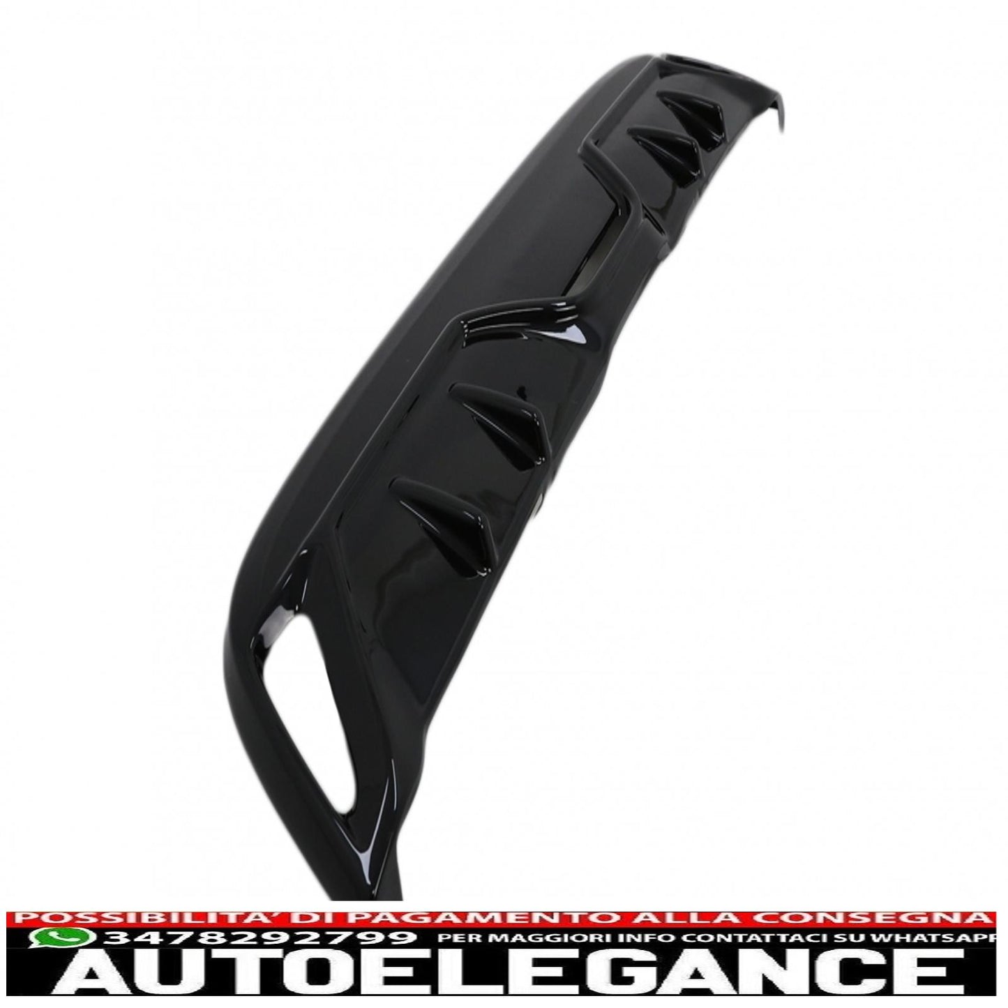 Rear Bumper Diffuser Suitable For Toyota Yaris Mk4 XP210 (2020-up) Piano Black