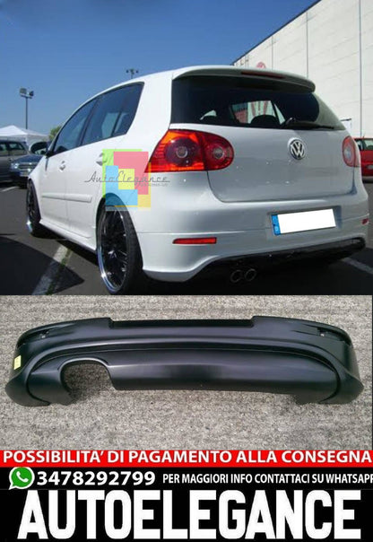 DIFFUSORE ADATTO PER VW GOLF 5 NERO LUCIDO ABS GTD GTI LOOK SPORTIVO