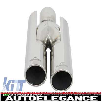 m-technik body kit suitable for bmw e60 (5 series) (2003-2010) with acs-look exhaust silencer 
