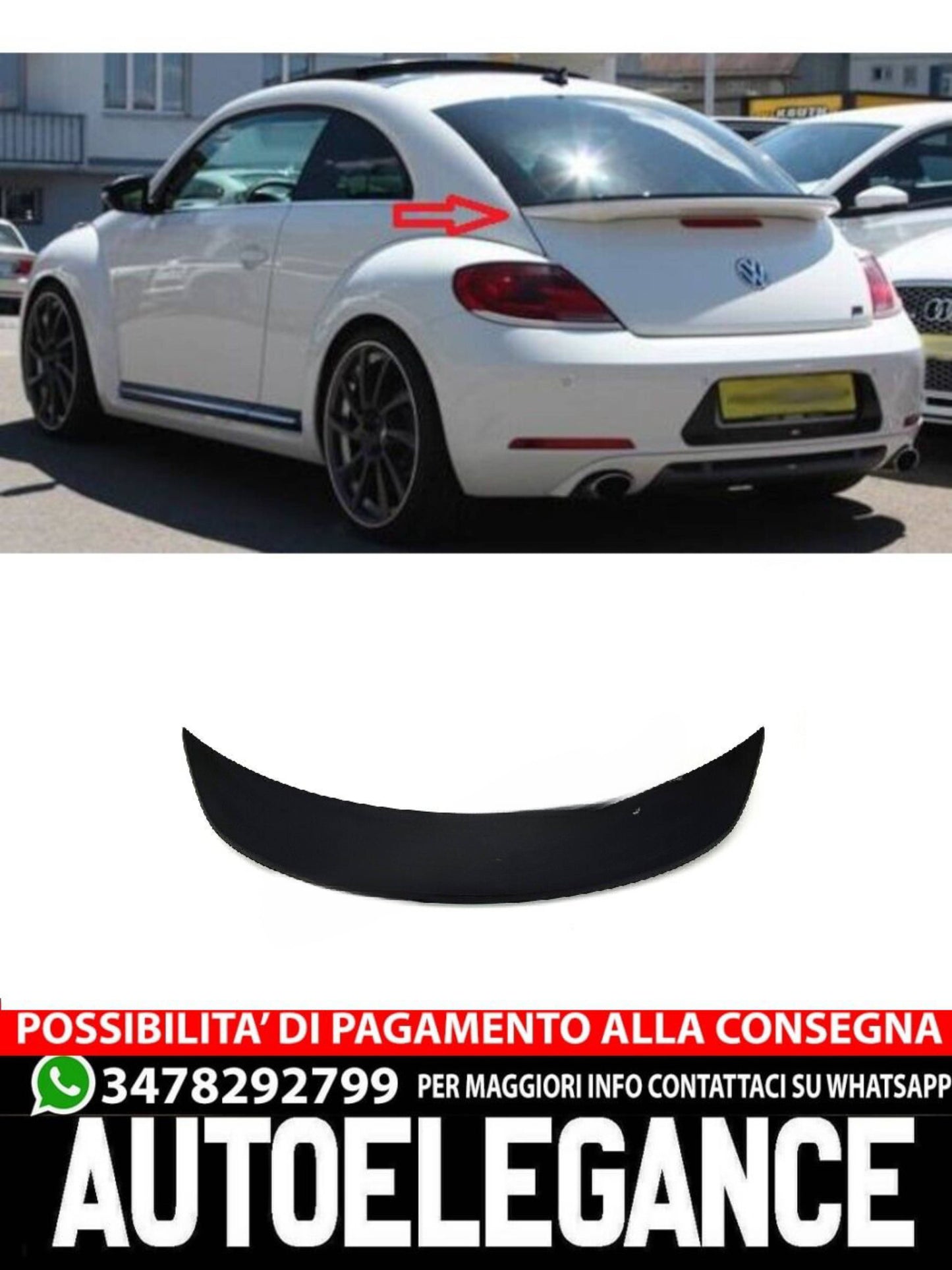 SPOILER adatto per VW BEETLE 2011-2019