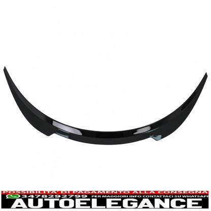 trunk spoiler suitable for tesla model 3 (2017-up) piano black 