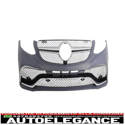 kit carrozzeria completo adatto per mercedes glc suv x253 (2015-07.2019) design glc63 con minigonne laterali