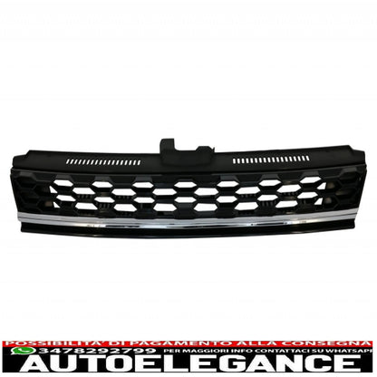 badgeless central grille with LED headlights sequential dynamic cornering lights suitable for vw golf 7.5 facelift (2017-up) gti design chrome