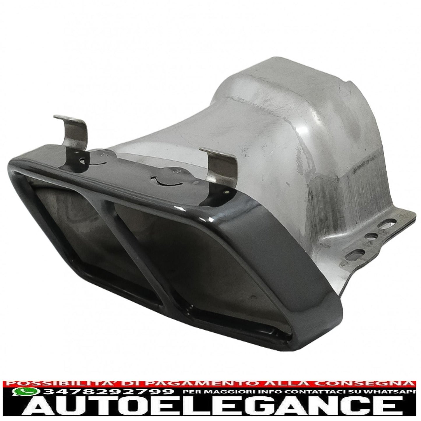 Exhaust pipes suitable for mercedes a-class w176 (2012-2018) cla w117 c117 (2012-2018) a45 cla45 black design 