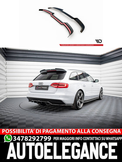 SPOILER CAP adatto compatibile per AUDI A4 COMPETITION AVANT B8 FACELIFT (2011-2015)