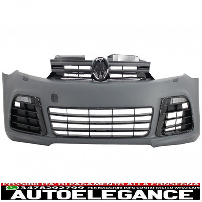 complete body kit suitable for vw golf vi 6 mk6 (2008-2013) r20 design with led headlights and rear lights dynamic cornering light + full exhaust system