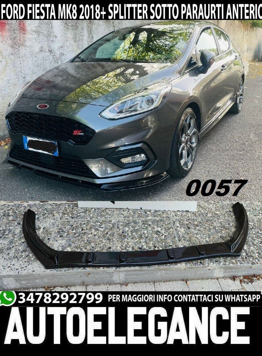 ABS FRONT BUMPER UNDER SPLITTER SUITABLE FOR FORD FIESTA MK8 ST BUMPER