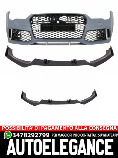 Paraurti anteriore con spoiler adatto per Audi A7 4G Facelift (2015-2018)