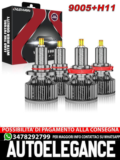 For Honda Accord 2008-2017 4x 6000k High/Low Beam Bulbs Kit 