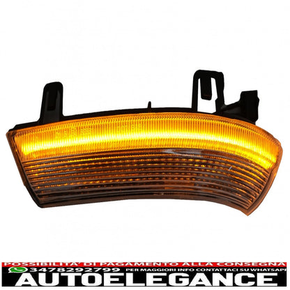 Dynamic LED mirror turn signal suitable for vw golf 5 golf 6 golf plus variant (2005-2014) jetta (2005-2011) passat b6 3c sharan (2003-2010) skoda superb (2002-2008) smoke 
