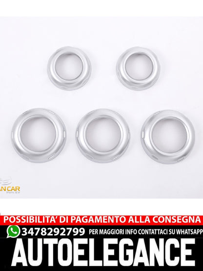 For Land Rover Discovery 4 L319 Chrome Frame Navigation Rings and Rad Buttons 