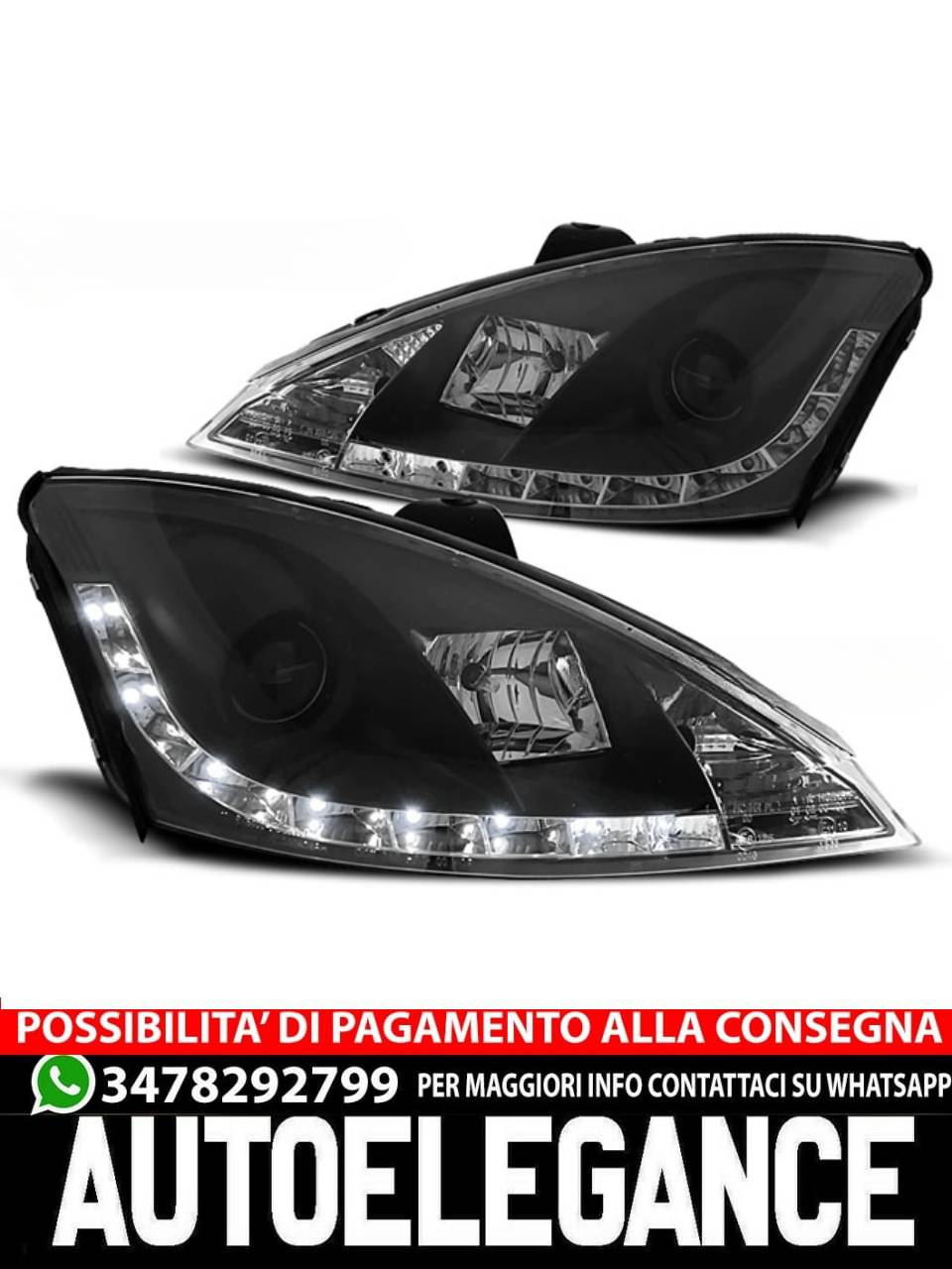 FORD FOCUS II 09.04-01.08 NERO LUCE DIURNA