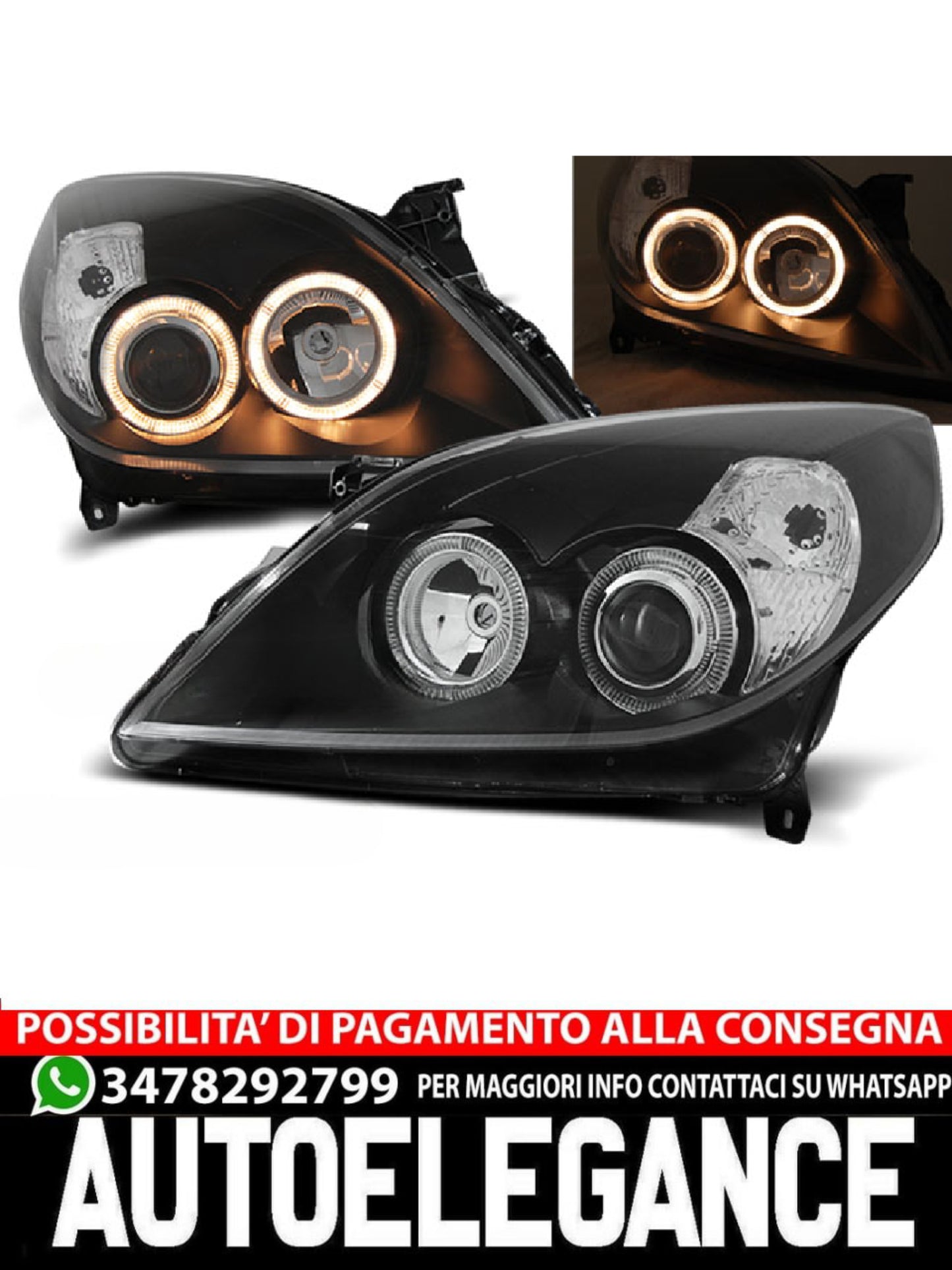 FARI ANGEL EYES NERO ADATTI COMPATIBILI PER OPEL VECTRA C 09.05-08
