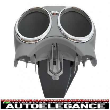 Front double cup holder suitable for mercedes cls c219 w219 (2003-2010) grey 