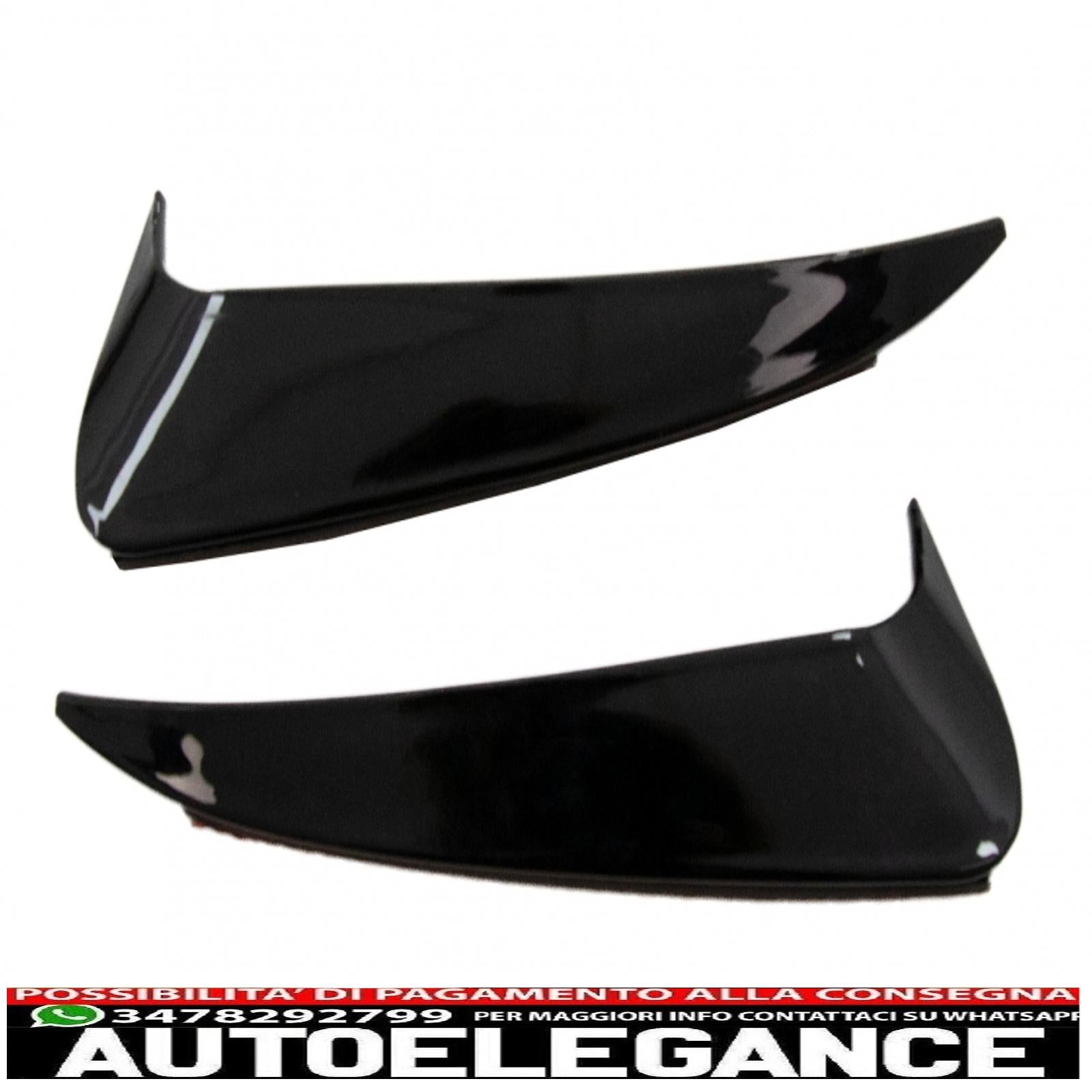 Alette paraurti posteriori alette laterali flic adatte per mercedes classe c w205 (2014-2020) pianoforte nero AUTOELEGANCERICAMBI