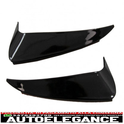 Alette paraurti posteriori alette laterali flic adatte per mercedes classe c w205 (2014-2020) pianoforte nero AUTOELEGANCERICAMBI