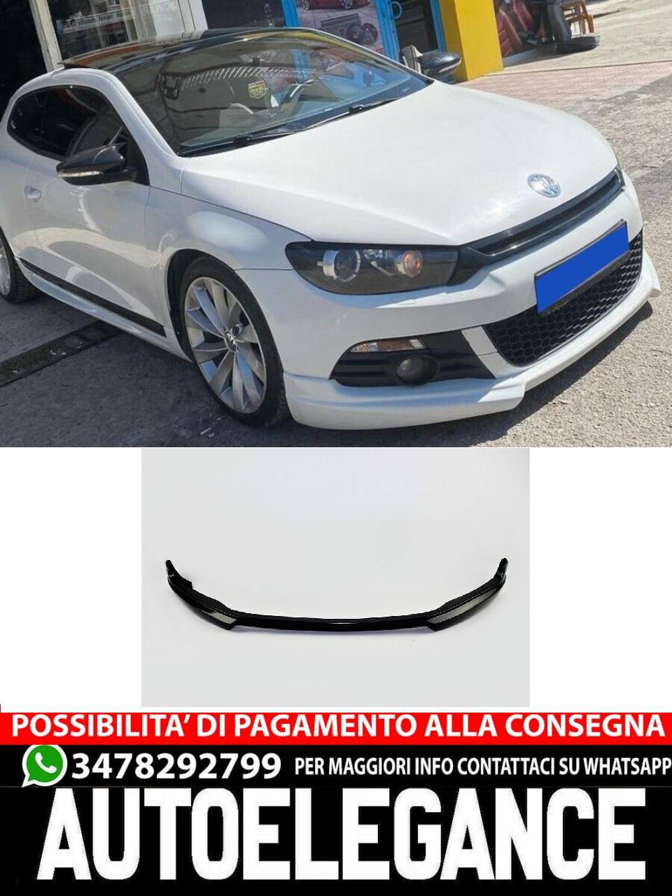SPOILER adatto per VW SCIROCCO 2008-2014