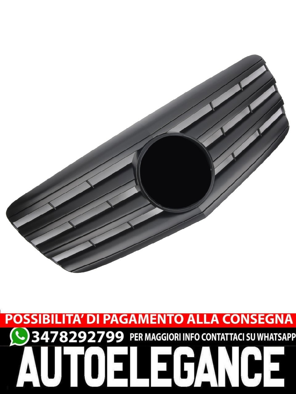 Grille for Mercedes W211 S211 E AB 2006 Matt Black AMG 