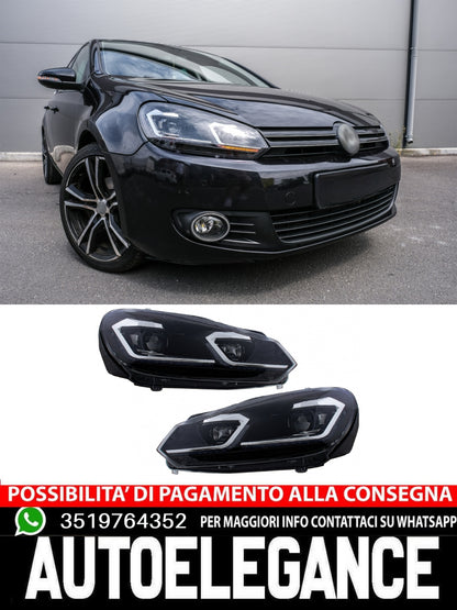Fari a LED adatti per VW Golf 6 VI (2008-2013) con Facelift G7.5 Look Silver
