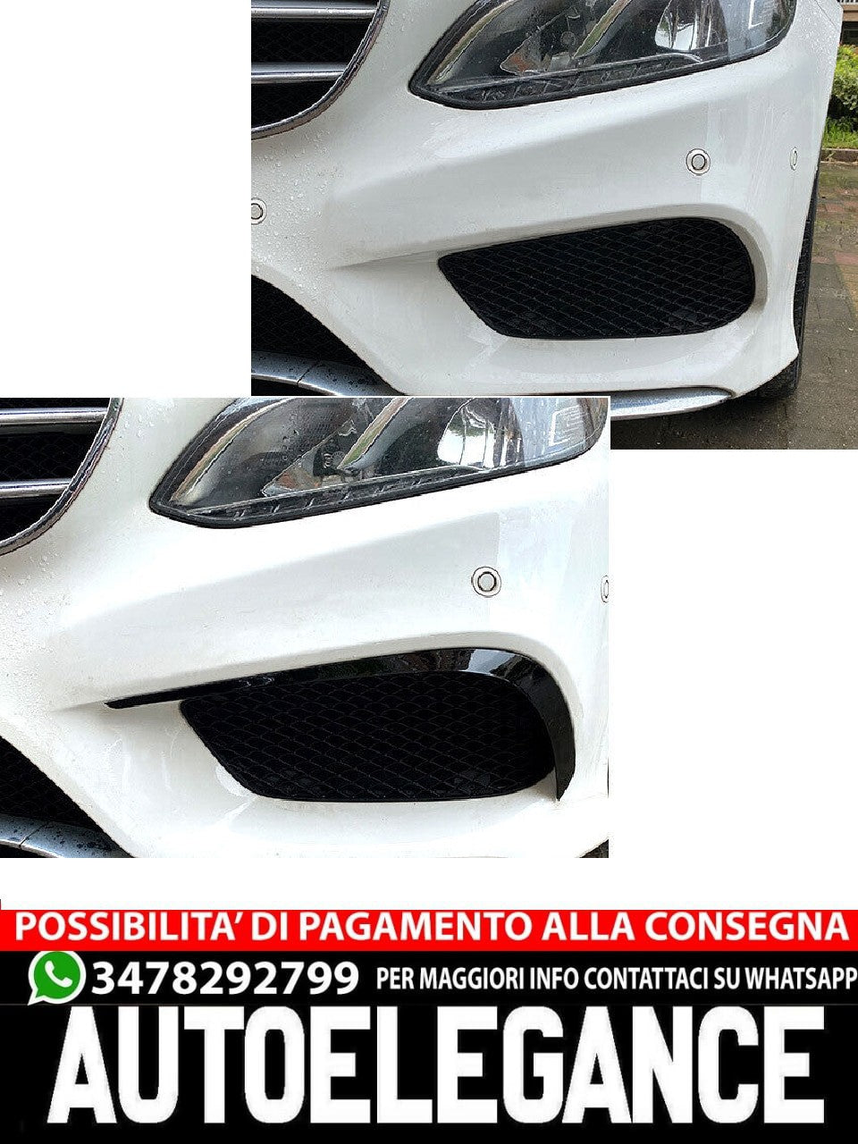 Adatto per MERCEDES W212 CLASSE E 2013-2015 SPOILER ANTERIORE FLAPS SPOILER