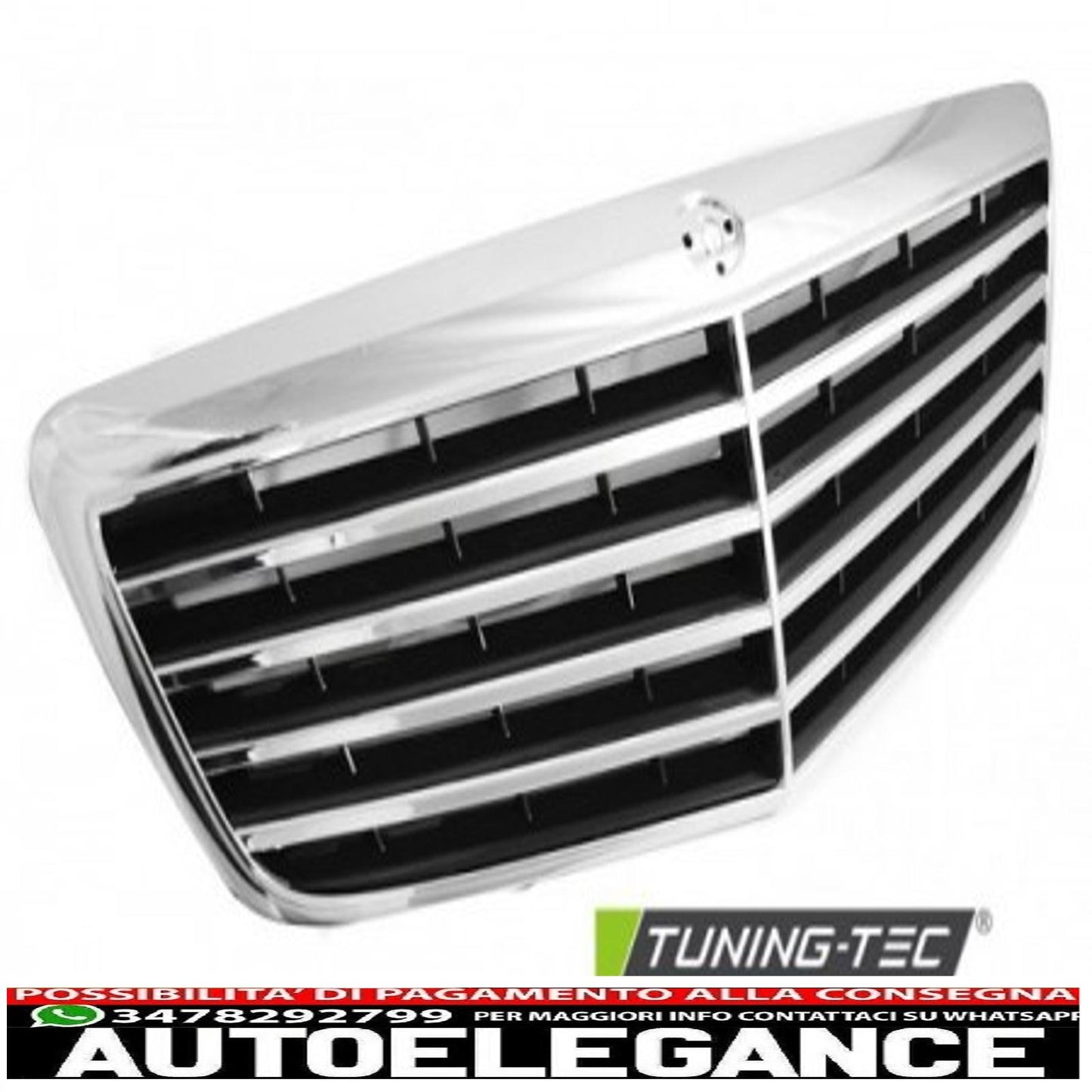 grille chrome fits mercedes w211 e-klasa 03.06-09