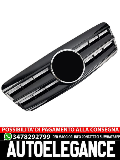 Griglia sportiva per Mercedes C208 A208 CLK nero lucido AMG LOOK