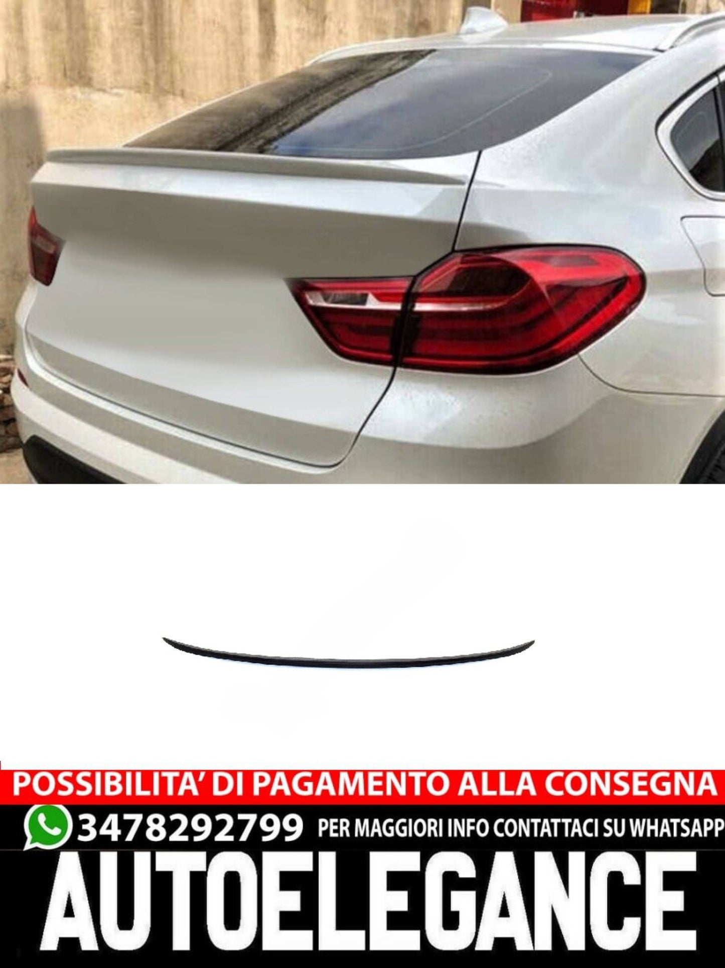 SPOILER adatto per BMW X4 I F26 2014 – 2018