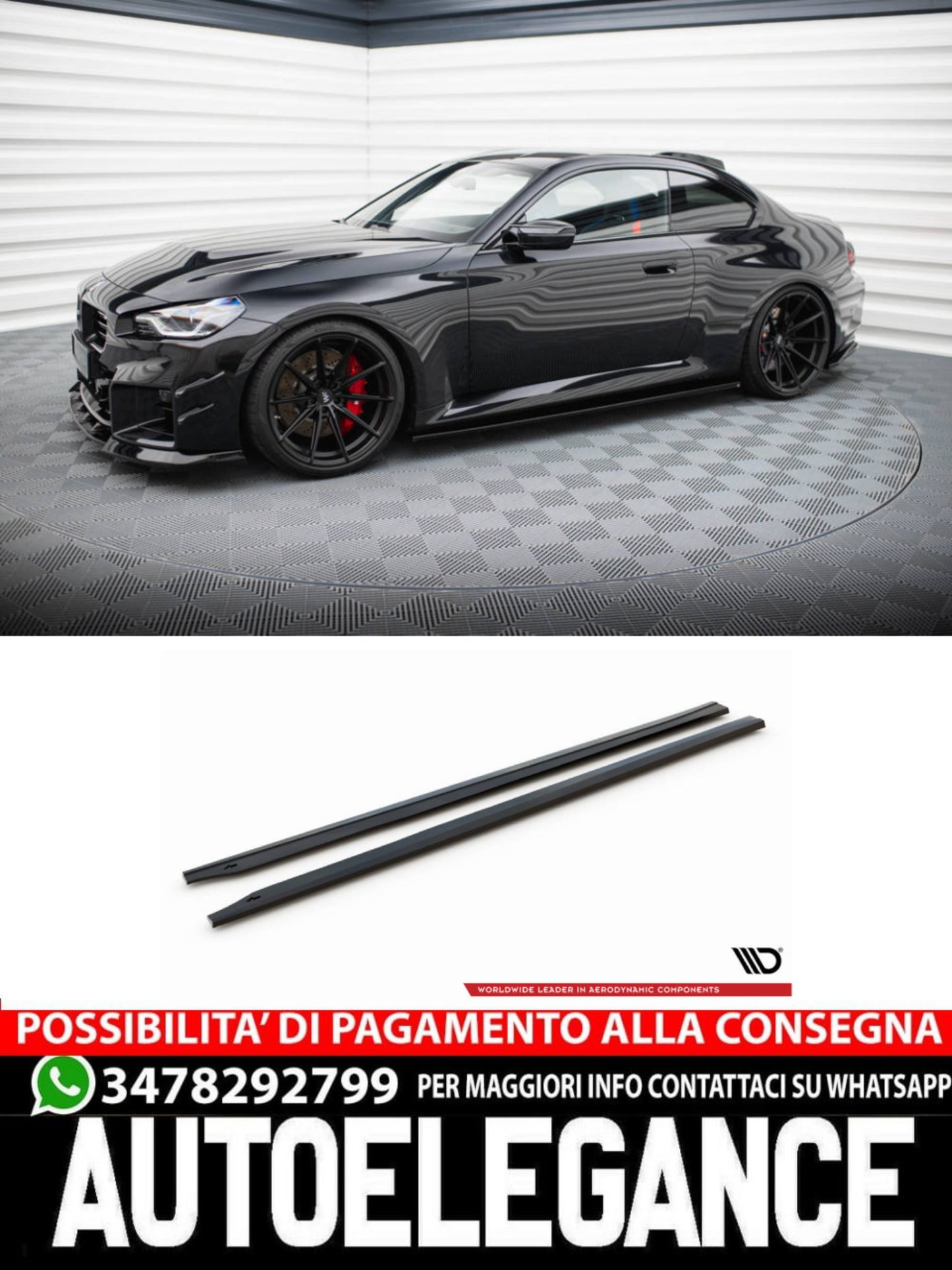 MINIGONNE LATERALI ADATTE PER V.3 BMW M2 G87  (2023 -)